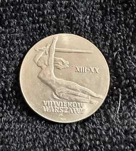 OLD COMMEMORATIVE COIN OF POLAND 10 ZLOTY 1965 - ANNIVERSARY OF WARSAW NIKE circ - Picture 1 of 2