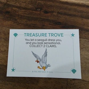 Monopoly Disney Little Mermaid Edition Treasure Trove card only ~ SCUTTLE - Picture 1 of 2