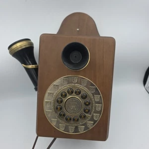 Paramount Antique Style Wood Wall Mount Phone 1903 Reproduction Telephone Read - Picture 1 of 17