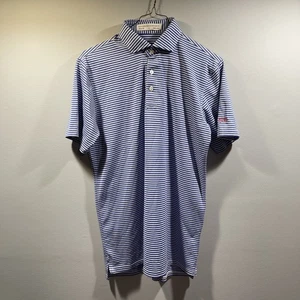 Holderness & Bourne Herren Small Tailored Fit blau gestreift Zopf Pima Poloshirt - Bild 1 von 8