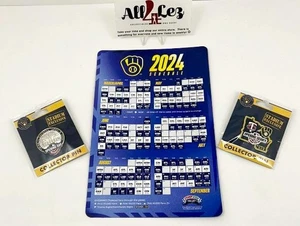 2024 MILWAUKEE BREWERS OPENING DAY PIN BUNDLE w/ "BORDER WARS SERIES" PIN - Picture 1 of 1
