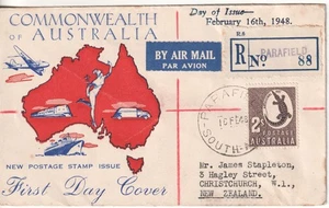 Australia fdc first day cover 1948 Crocodile - Picture 1 of 1