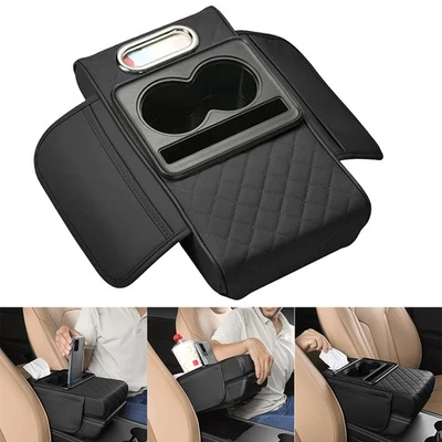 Universal Auto Armlehne Pad Cover Mittelkonsole Box Matte Leder Multifunktionale - Bild 1 von 4