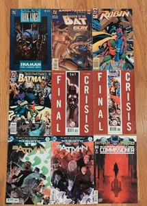 Lot of 9 Batman DC Comic Books Robin Detective Comics Final Crisis Commissioner - Picture 1 of 5