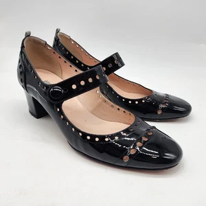 SJP Sarah Jessica Parker Tartt Pierce Schwarz Lack Mary Jane Absatz EU 35,5 US 5,5 - Bild 1 von 8
