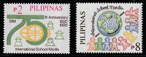 Philippinen 1995 Sc # 2350-51 Intl. Schule MNH OG - Bild 1 von 1