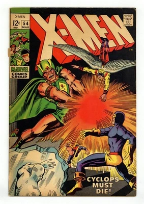 Uncanny X-Men #54 VG- 3.5 1969 1st app. Alex Summers (Havok) - Image 1 of 2