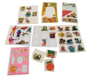 Konvolut Vintage Puffy Aufkleber Ziggy Nabisco Junior Mints Tier 80er LESEN - Bild 1 von 6