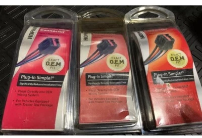 Lote de 3 conectores de control de freno Hopkins Ford Mercury Lincoln 47715 piezas de coche Foto 1 de 3