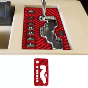 Cubierta de panel de cambio central de engranajes de fibra de carbono roja para Jeep Liberty 2008-2012 - Imagen 1 de 13