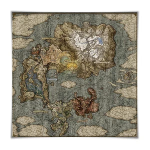 The Lands Between Map Poster Game Map Print 80x80cm Wall Art Home Decor - Picture 1 of 6