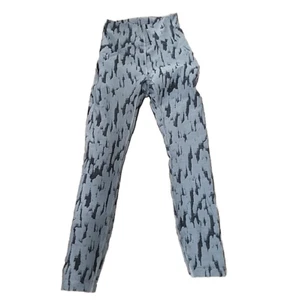 Lululemon Leggings Cropped Instill Hi-Rise Gray Black Jacquard W5elws Women's 0 - Picture 1 of 6