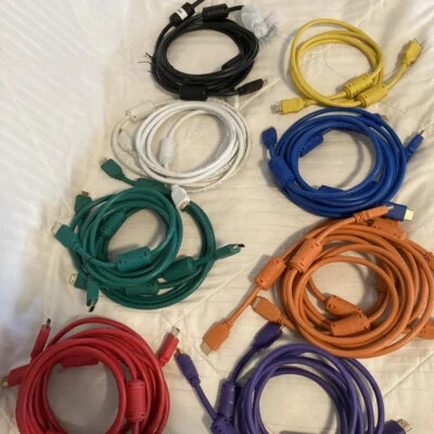 Monoprice HDMI - 6 Feet  (2M) - Multi Colored Select Color - Image 1 of 4