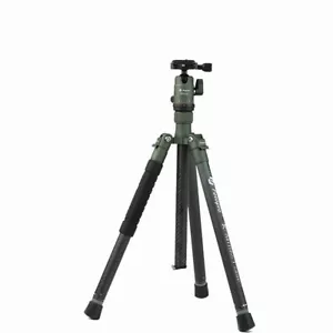 Fotopro X-Aircross 1 Carbon Fiber Tripod Kit (Green) with ball head for outdoor - Picture 1 of 3