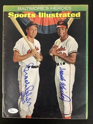 Frank Robinson Signed Sports Illustrated 10/10/69 No Label Robinson Auto JSA - Image 1 of 4