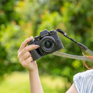 PU Leather Camera Bag Case Cover Base Belt Strap For Fuji X-S20 X-S10 XS20 XS10