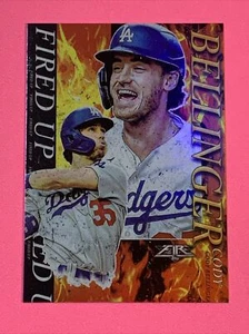 2021 Topps Fire Cody Bellinger Fired Up #FIU-8 Los Angeles Dodgers - Picture 1 of 2
