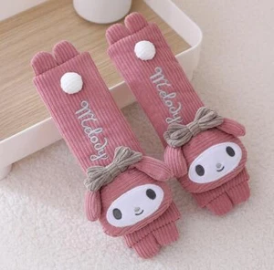 2pcs my melody pink corduroy safety seat belt Shoulder sleeve belts cover new - Picture 1 of 2