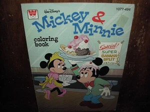 VINTAGE MICKEY MOUSE & MINNIE MOUSE MALBUCH WHITMAN SELTEN DISNEY SEHR GUTER ZUSTAND 1977 - Bild 1 von 24