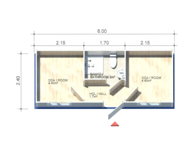 Bürocontainer WC Dusche Baucontainer Wohncontainer Verkaufscontainer Container - Bild 1 von 4