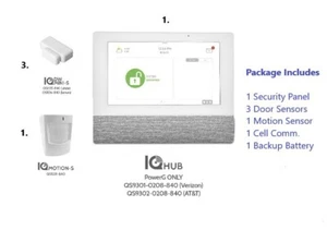 Qolsys IQ4 Hub wireless and WIFI Complete Home Security System - ADT & Brinks - Picture 1 of 5