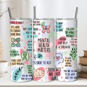 Mental Health - 20oz Tumbler w/Extras - Picture 1 of 4