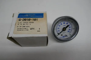 Johnson Control Pressure Gauge Back Conn. 1/8" NPT 2"- (0-30 psi) style 2 - Imagen 1 de 3