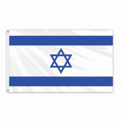 3x5 Country of Israel Israeli 3'x5' Premium Quality 68D Polyester Flag - Image 1 of 2