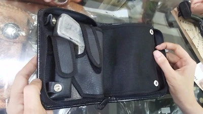 New Black PVC Beretta 21A Bobcat, 950 .22 LR Case & Magazine Storage Carrying - Image 1 of 4