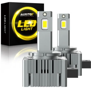 AUXITO Pair LED Headlight Bulbs D3S High Low Beam HID Xenon Conversion Kit 6500K - Picture 1 of 9