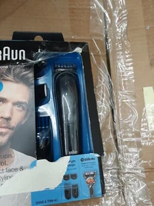 Braun MGK3060 8-in-1 All-in-One Beard Trimmer for Men, Cordless Hair Clipper, Bl - Picture 1 of 2