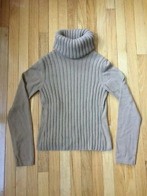 Women's Dolce&Gabbana Turtleneck Sweater Long Sleeve Beige Size 8 - Image 1 of 4