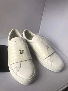 Givenchy Urban Street Low Croc Leather Sneakers White Size 8 US / 41 EU - Picture 1 of 8