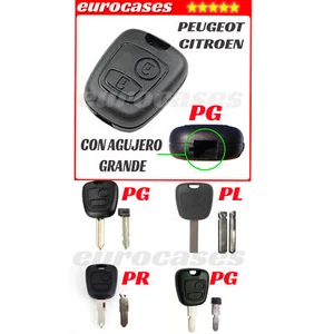 REPUESTO CARCASA LLAVE PEUGEOT 106 206 207 306 307 PARTNER 607 FUNDA REPUESTO - Imagen 1 de 8