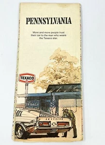 Vintage 1970s Texaco Gasoline Iowa Road Map Advertising - Picture 1 of 4