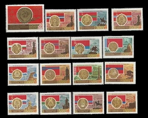 Russia. 50th anniv. of October Revolution. 1967. Scott 3342-3357. MNH  (BI#8A) - Picture 1 of 1