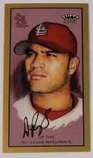 2003 Topps 205 ALBERT PUJOLS #333 Polar Bear Back Mini Exclusive Pose Gold