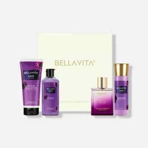 Bella Vita DATE Premium Gift Set Of Eau de Perfume, Shower Gel, Body Lotion, Deo - Picture 1 of 7
