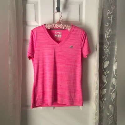 Adidas Ultimate футболка женщин Athletic тренировки рубашка цвет розовый, размер M - Изображение 1 из 4