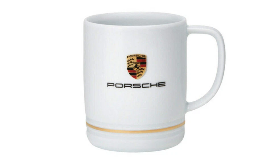 Porsche White Crest Essential Mug - Image 1 of 1