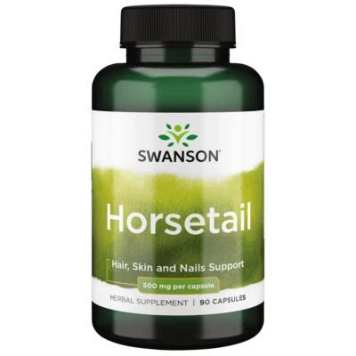 Swanson Horsetail 500mg 90 Capsules, Skin Hair & Nails Support, Bone Health