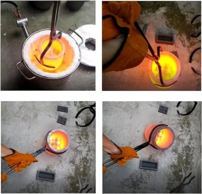 LSMIITTH Crucible tongs 4-8-10-16-25kg for Lifting and Casting Metal Tiegelhebezange