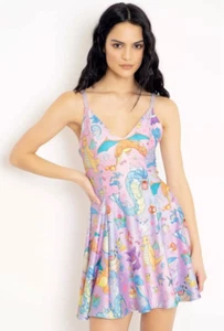 Rare Blackmilk Pokémon TM Dreams Mini Strappy Dress Pokemon Nintendo Size XS EUC - Picture 1 of 12