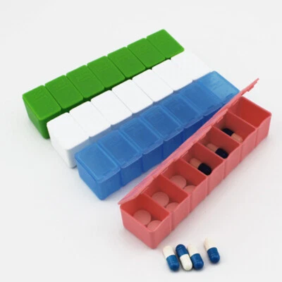 Weekly Daily Pill Box Organiser Medicine Tablet Storage Dispenser 7 Day  - Image 1 of 4