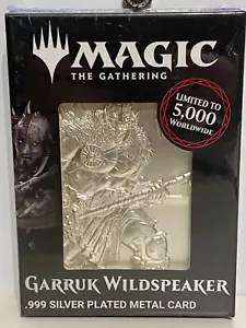 Tarjeta de metal chapada en plata Magic The Gathering Garret edición limitada - Imagen 1 de 3