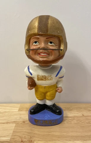 Vtg 1968 LSU Tigers Football Realistic Face Bobblehead Nodder Louisiana State Cover