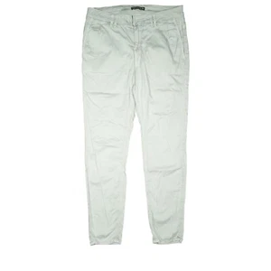 DRYKORN Damen Jeans Stoff Hose stretch Slim Sommer 38 M W30 L30 grau creme dünn - Bild 1 von 5