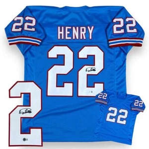Derrick Henry Autographed Signed Jersey - Powder Blue - Beckett Authenticated - Picture 1 of 3