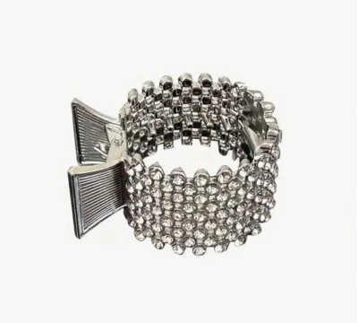 Ladies Silver Rhinestone Hair Clip Hairpin High Ponytail Holder Hair Claws - Изображение 1 из 4