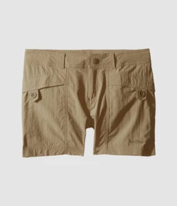 $51 Marmot Kids Girls Beige Cargo Chinos Khakis Casual Flat Front Shorts Size XS - Picture 1 of 1